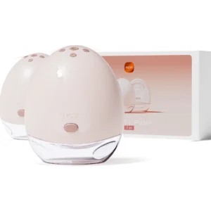 NCVI Pink Double Wearable Breast Pump,Hands Free Breast Pump,4 Modes & 9 Levels