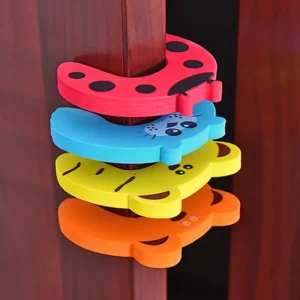 10Pcs Baby Safety For Newborn Furniture Protection Card Door Stopper Security Cute Animal Care Child Lock Finger Protector