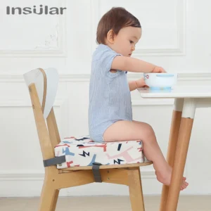 INSULAR Children Kids Increased Booster Seat Cushion Pad Pillow Baby Dining High Chair Seat Cushions Adjustable Removable