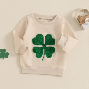 St Patrick s Day Green Shamrock Print for Infant Baby Toddler Girl Boy Adorable Romper Jumpsuit Casual Outfit